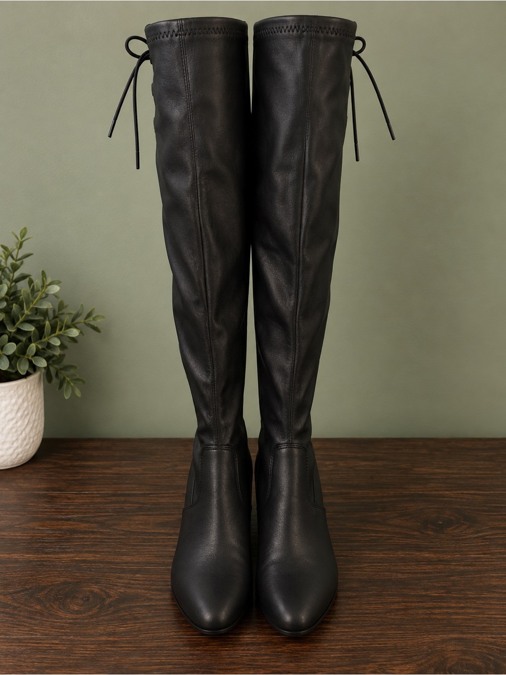 Black Over-the-Knee Boots | 3” Heel | Size 10